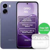 OPPO A6x Snapdragon 685 4GB RAM 128GB ROM 6.75" HD+ LCD Dual SIM Smartphone - Black Purple
