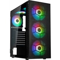 Kolink Observatory HF Mesh ARGB Tempered Glass Mid-Tower Gaming PC Case - Black