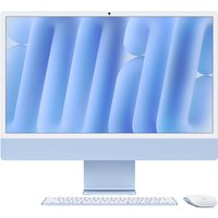 Apple iMac MWUF3B/A 24" 4.5K Retina Display, 16GB RAM, 256GB SSD, M4 Chip, Thunderbolt 4 Ports - Blue