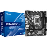 ASRock H610M-HVS/M.2 R2.0 DDR4 mATX Motherboard | Digi Power, Ultra M.2 32Gb/s, HDMI 4K @60Hz