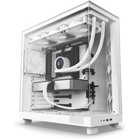 H6 Flow Compact PC Case with Panoramic Glass, Angled Airflow, Dual-Chamber Design, Cable Management - BoxLtd