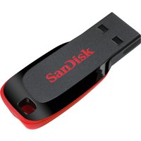SanDisk Cruzer Blade 128GB USB Flash Drive - Type-A 2.0, Black, Capless, Windows/Mac/Linux Compatible