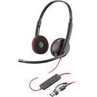 Poly Blackwire 3220 Stereo USB-C Headset - Black