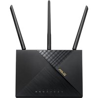 ASUS 4G-AX56 WiFi 6 Router, Gigabit Ethernet, Dual-Band, 1800Mbps Speed, Black