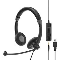 EPOS Sennheiser SC 75 USB MS Teams Certified Binaural Headset - Black