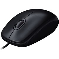 Logitech M90 Wired USB Ambidextrous Mouse - Black | Reliable Control | 1000 DPI | Full-Size Comfort
