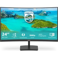 Philips E Line 241E1SCA/00 Curved HD VA LCD Monitor – FreeSync, SmartImage Game Mode, Flicker-Free & LowBlue