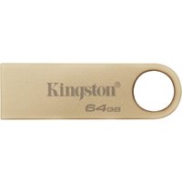 Kingston DataTraveler 64GB USB 3.2 Flash Drive - Gold Metal Case - Up to 220MB/s Speeds