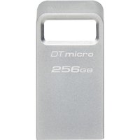 Kingston 256GB Micro USB 3.2 Flash Drive DTMC3G2/256GB - Silver - Ultra-small Design - Up to 200MB/s Speeds