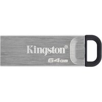 Kingston DataTraveler Kyson 64GB USB Type-A Flash Drive - Up to 200MB/s - SilverAccessory