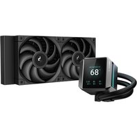 DeepCool Mystique 240mm Liquid Cooler - Customisable LCD Screen, ARGB Fans, High-Speed Pump