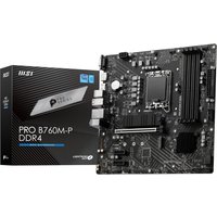 MSI PRO B760M-P DDR4 Intel B760 microATX Motherboard - PCIe 4.0, M.2 Slots, USB 20G