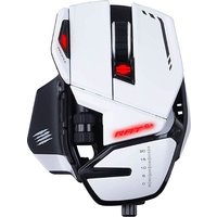 Mad Catz R.A.T. 6+ Optical USB Mouse - White, 12000 DPI, 11 Programmable Buttons, Adjustable Weight System