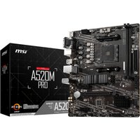 MSI A520M PRO AMD A520 Socket AM4 micro ATX Motherboard