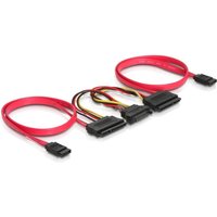 SATA All One 22pin Cable 2x HDD 7pin 2x 15pin Power