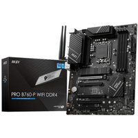 MSI Intel B760 PRO B760-P WIFI 1700 DDR4 ATX Motherboard - PCIe 4.0, 2x M.2 Slots, WIFI 6E