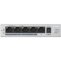 Zyxel GS1005HP-GB0101F 5 x Gigabit PoE+ Unmanaged Switch - Smart Power, High Performance, Fanless Design