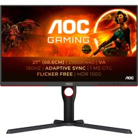 AOC Q27G3XMN 27" QHD 180Hz 1ms Freesync Premium Gaming Monitor