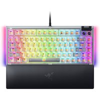 Razer BlackWidow V4 75% RGB Orange Switch Mechanical Gaming Keyboard White Edition