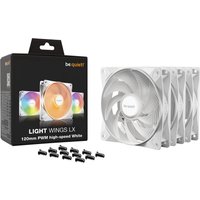 be quiet! Light Wings LX High Speed 120mm ARGB PWM Case Fan - White Triple Pack