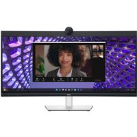 Dell P3424WEB 34" Curved Ultrawide Quad HD Video Confrencing Monitor with Built in Webcam