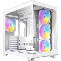 Antec C5 ARGB Tempered Glass Mid Tower Gaming PC Case - White