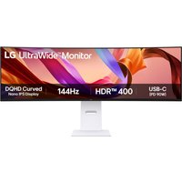 LG 49U950A-W 49" Ultrawide Curved IPS Dual Quad HD 144Hz USB-C Height Adjustable Monitor with Speakers