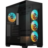 Gigabyte C500 Panoramic Stealth ATX Mid Tower Tempered Glass RGB Fusion Black PC Case