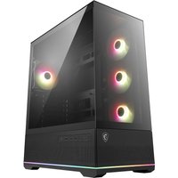 MSI MAG PANO 110R PZ ARGB Tempered Glass Mid Tower Gaming PC Case - Black
