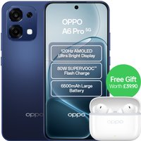 Oppo A6 Pro 5G Dimensity 6300 8GB RAM 256GB ROM 6.57" AMOLED Dual SIM Smartphone - Stellar Black