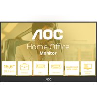 AOC 16T20E2 15.6" Full HD IPS 60Hz 4ms USB-C Portable Monitor with Speakers And Magnetic Cover With Stand