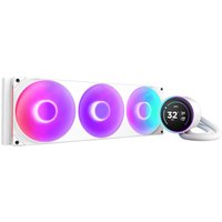 NZXT Kraken Elite V2 420mm ARGB Intel / AMD CPU Liquid Cooler w/ 2.72" LCD - White