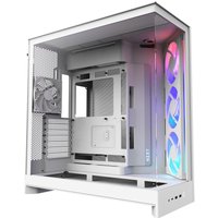 NZXT H9 Flow RGB (2025) Tempered Glass Dual Chamber Mid Tower PC Case - White
