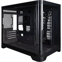 1st Player UV6 Tempered Glass Micro ATX Gaming Case - Black