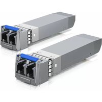 Ubiquiti UACC-OM-SM-10G-D-2 10Gbps SFP+ Single-Mode Fiber Optic Transceiver Module 1310nm LC 10km - Silver