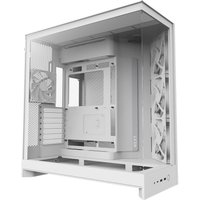 NZXT H9 Flow (2025) Tempered Glass Dual Chamber Mid Tower PC Case - White