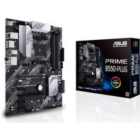 ASUS PRIME B550-PLUS AM4 DDR4 ATX Motherboard - PCIe 4.0, Dual M.2 Slots, AI Ready, Comprehensive Cooling