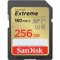 SanDisk Extreme 256GB UHS-I Class10 SDHC Card - Gold | 180MB/s Read | 130MB/s Write | Water/X-ray Proof