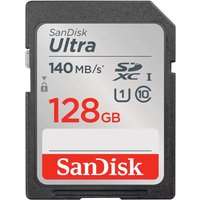 SanDisk Ultra 128GB UHS-I SDXC Memory Card - Grey, Class 10, Waterproof, 150MB/s Speed