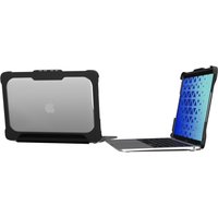 MAXCases Extreme Shell-L Anti-Shock Case for Macbook Air 13.6" - Clear Black