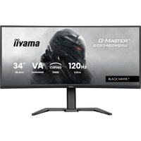 iiyama G-Master GCB3482WQSU 34" Curved Ultrawide QHD 120Hz 0.6ms Freesync Premium Gaming Monitor