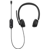 Microsoft Modern USB-C Wired Headset Black - Teams Certified, Noise-Reducing Mic, Comfortable Earbuds
