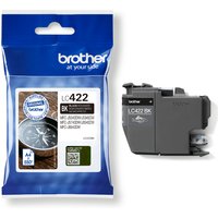Brother LC422BK Black Ink Cartridge, 550 Pages Yield, High Quality, Genuine, Warranty Protected
