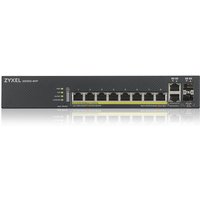 Zyxel GS1920-8HPV2 8-Port Layer 2 Smart Managed PoE Switch with 2 Uplink Ports