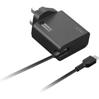 Lenovo 65W USB-C Wall Adapter UK Pin Power Adapter/Inverter Indoor Black