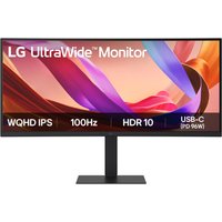 LG 34U650A-B 34" Ultrawide Curved IPS Quad HD 100Hz USB-C Height Adjustable Docking Monitor with Speakers