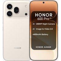 HONOR 600 Pro 6.57" AMOLED Snapdragon 8 Elite 12GB RAM 512GB Storage 5G Dual-SIM MagicOS Smartphone - Gold