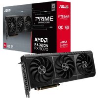 ASUS PRIME-RX9070-O16G 16GB OC Graphics Card | Axial-Tech Fans | Dual BIOS | 2.5-Slot Design