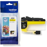 Brother LC424Y Yellow 750 Pages Yield Ink Cartridge - High Quality, Genuine & Warranty Protected
