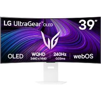 LG UltraGear 39GX90SA-W 39" Curved OLED WQHD 240Hz 0.03ms G-Sync Height Adjustable Gaming Monitor with webOS